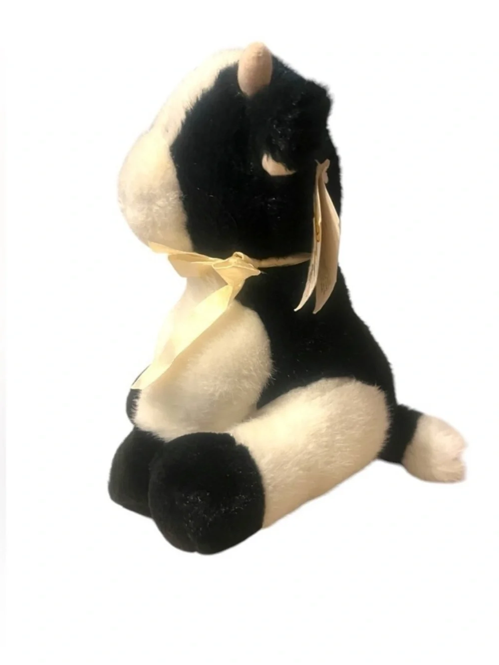 Mary Meyer ALFALFA 1991 Plush Black & White Cow 9”